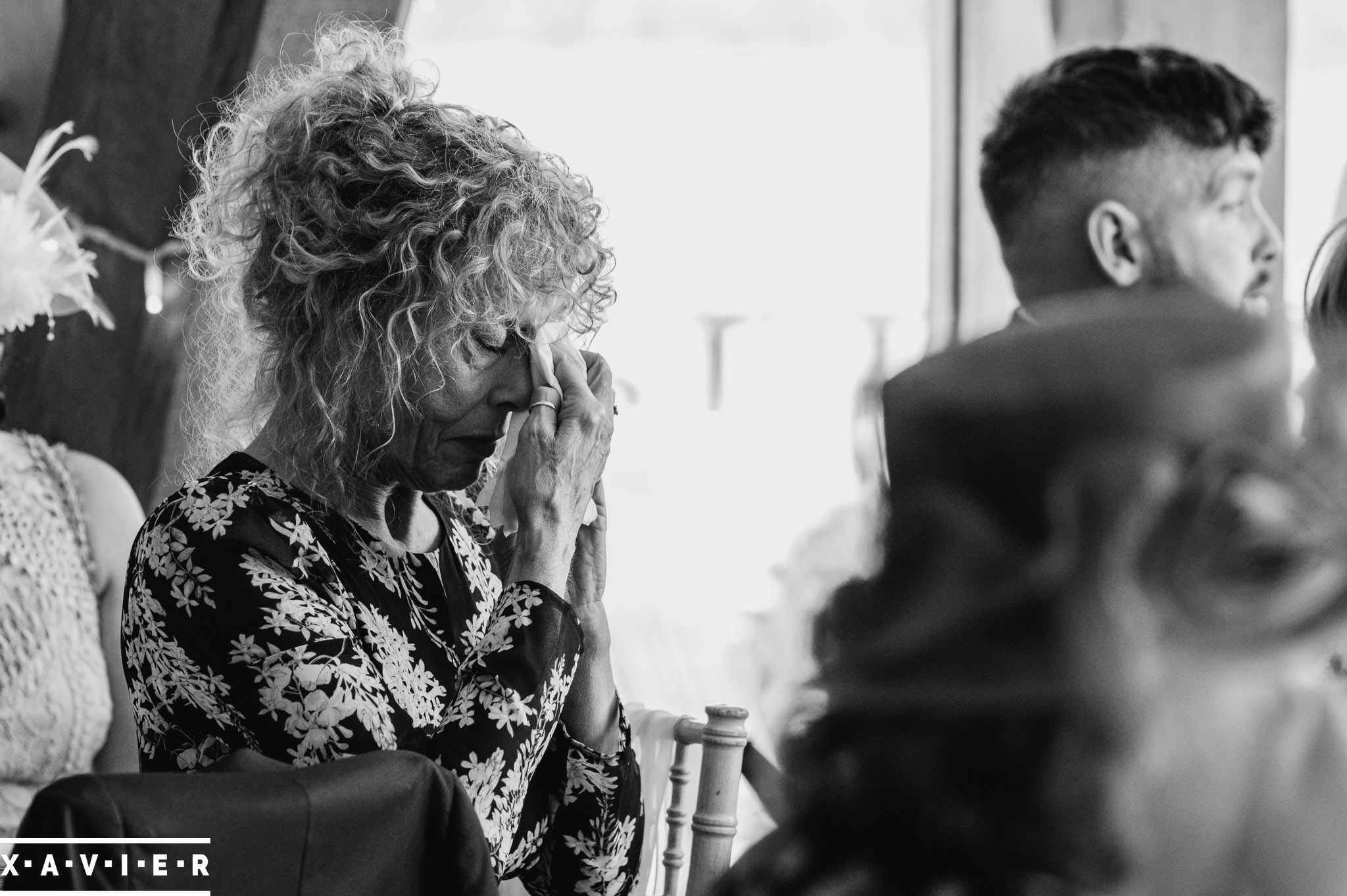 guest is emotional during the speeches