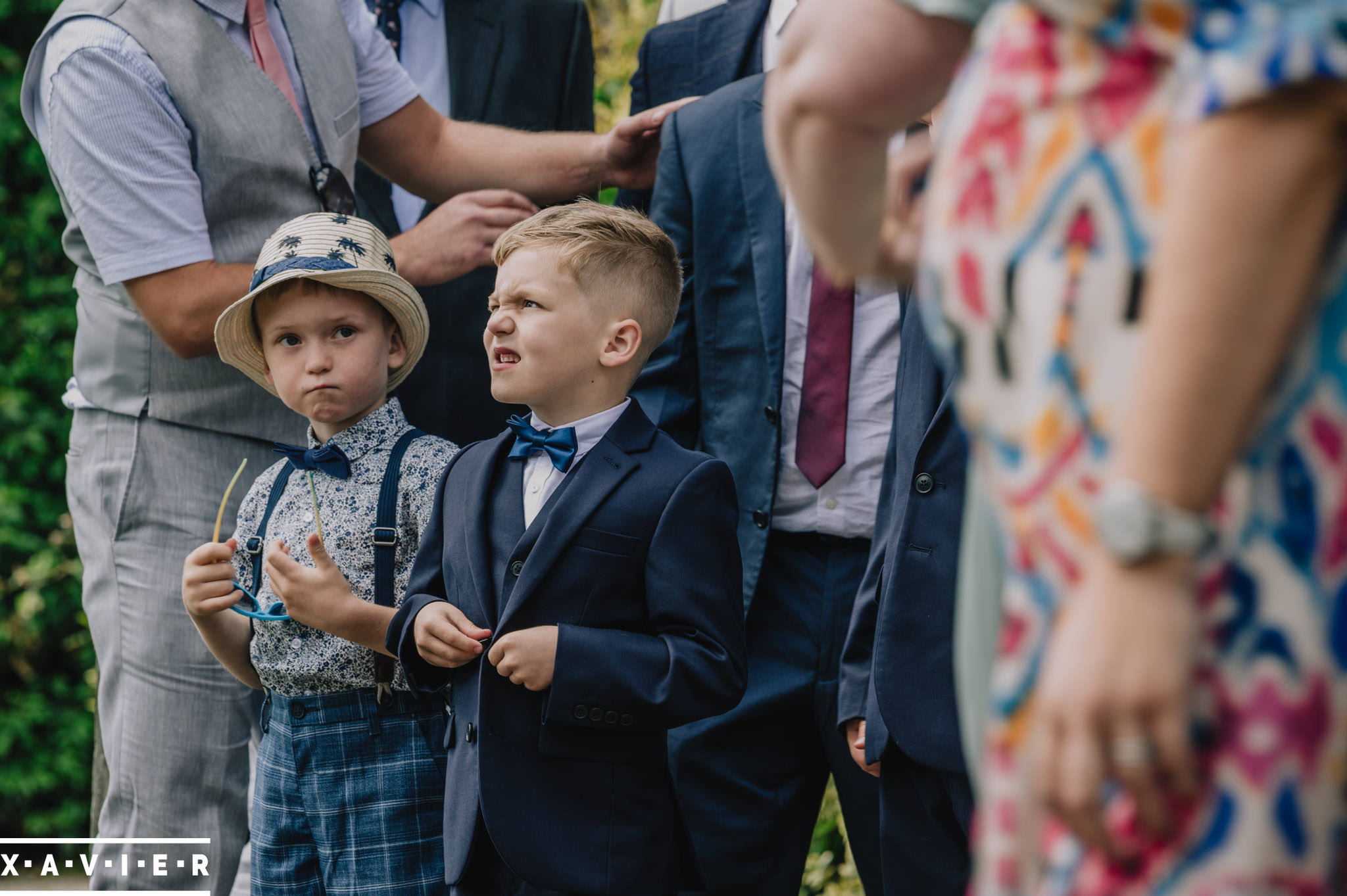 Young guests looking around