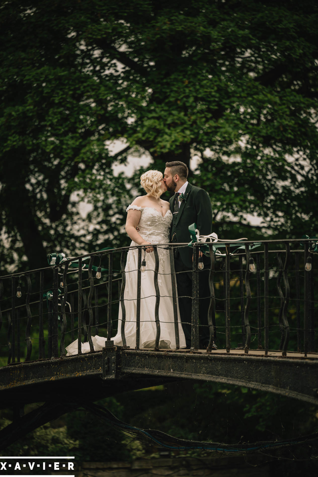 bride having hair sprayed