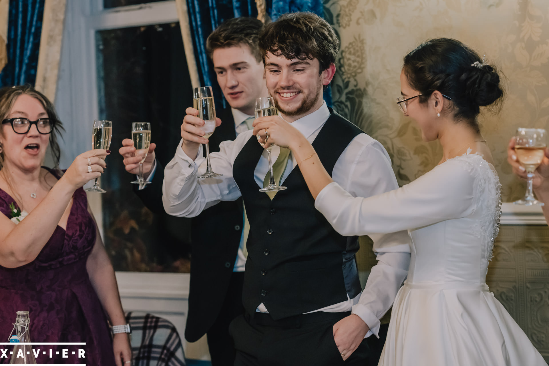 bride groom toast after speeches