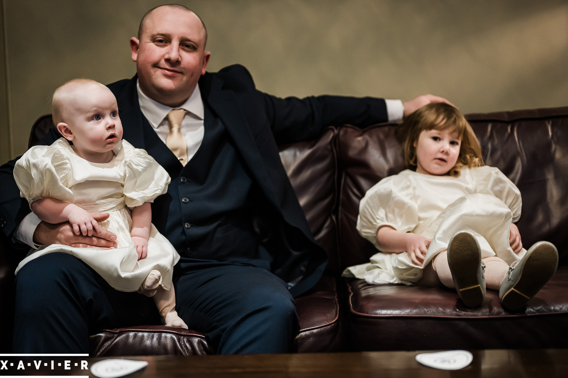 Guests relax during the reception