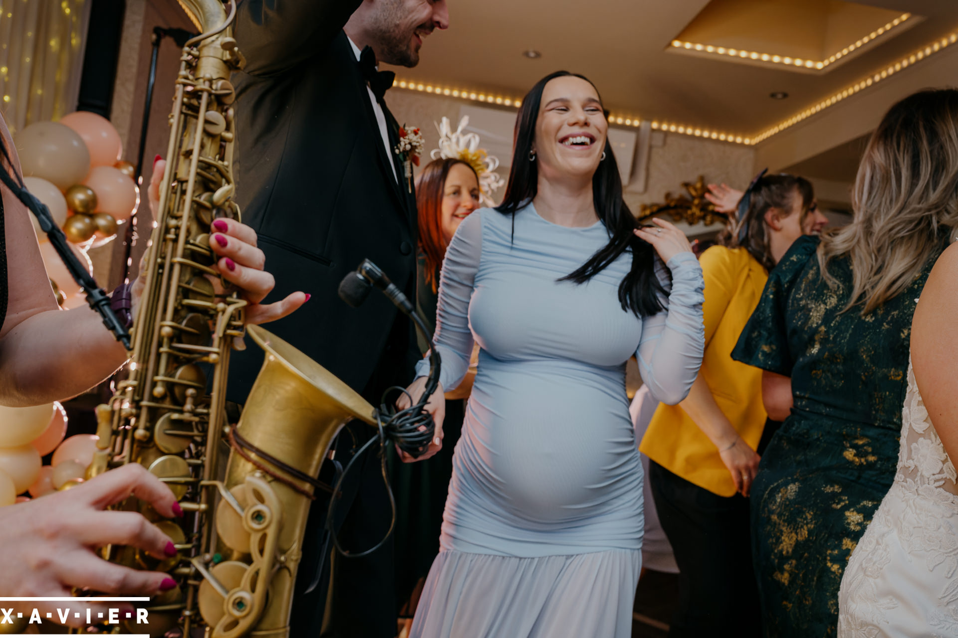 pregnant guest on the dancefloor