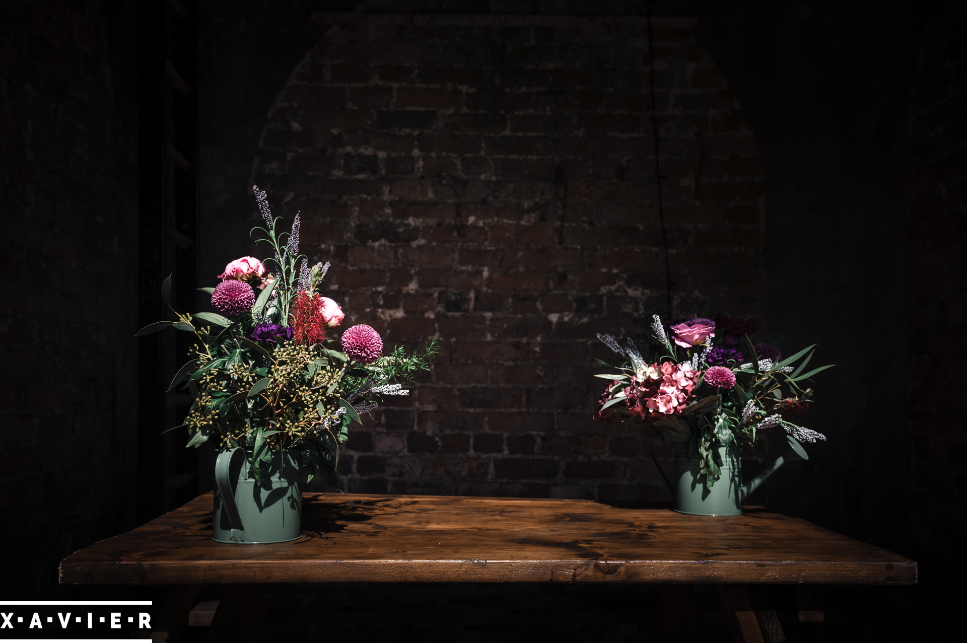 flowers on the ceremony altar