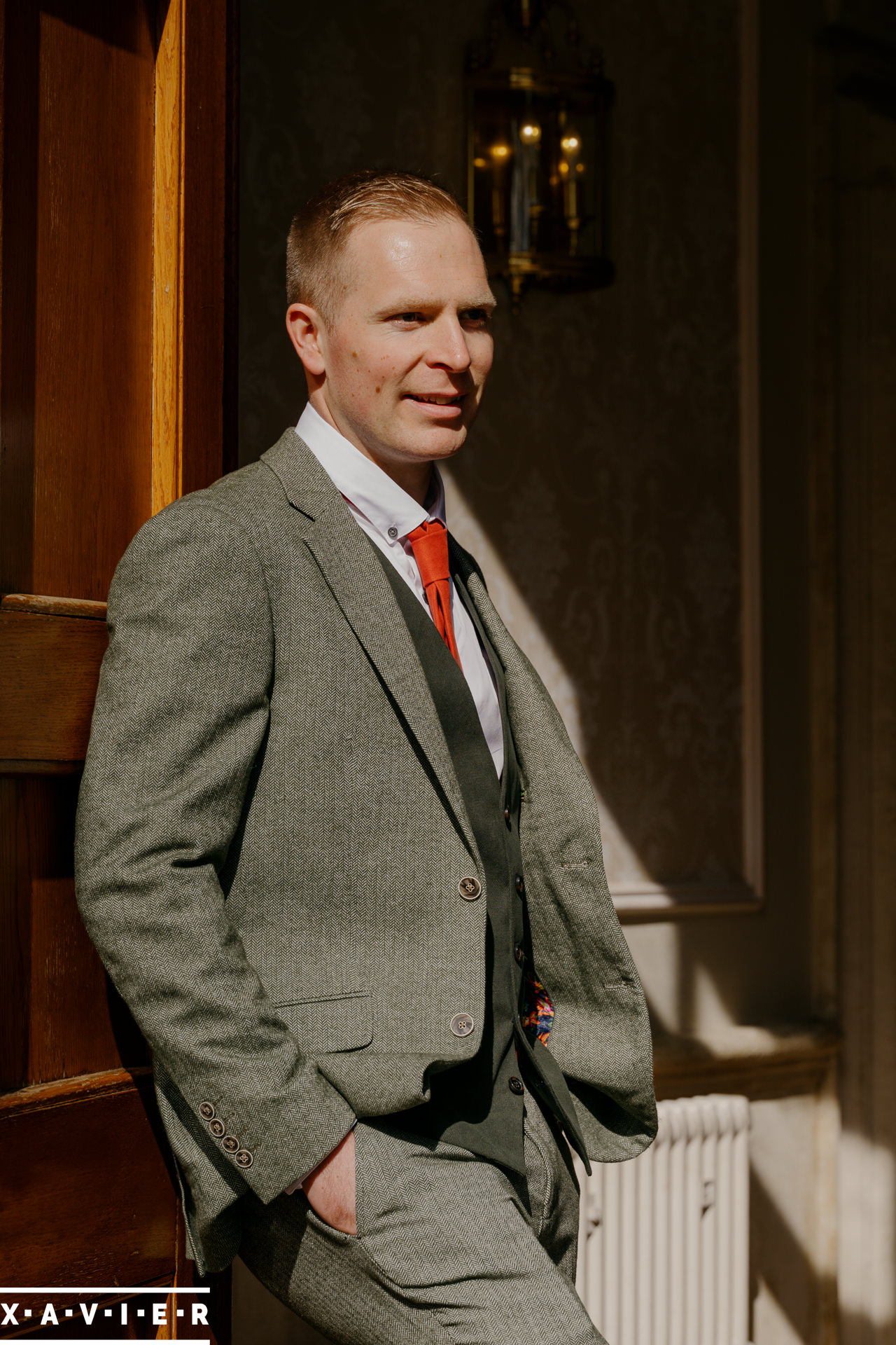 groom by the front door
