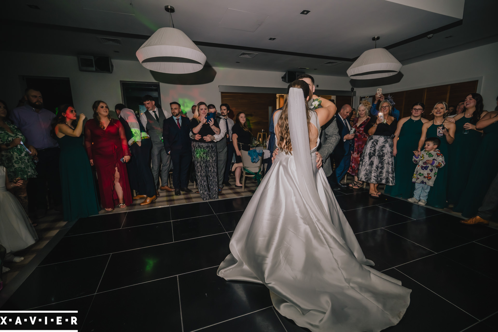 bride and groom first dance