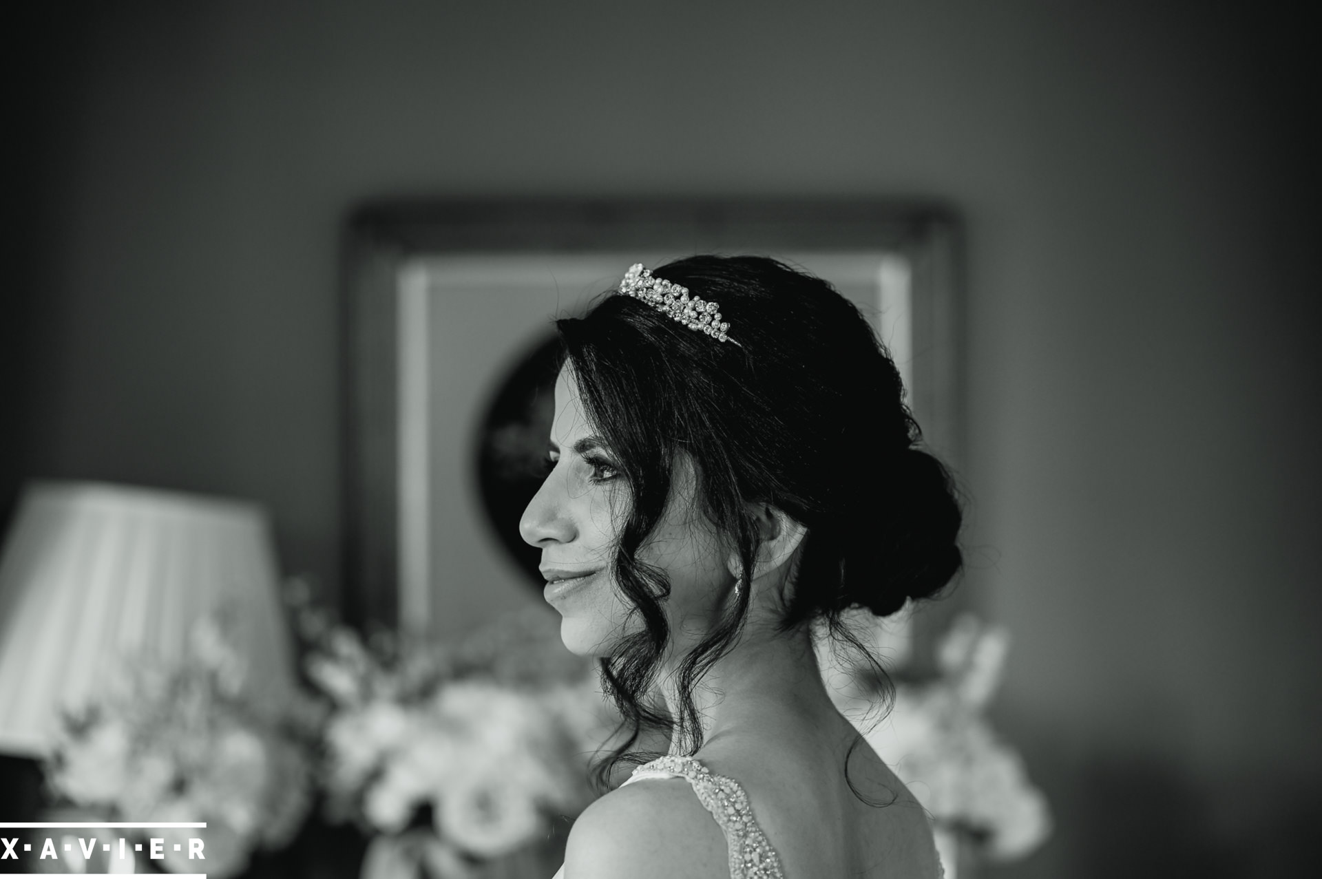 side view of bride