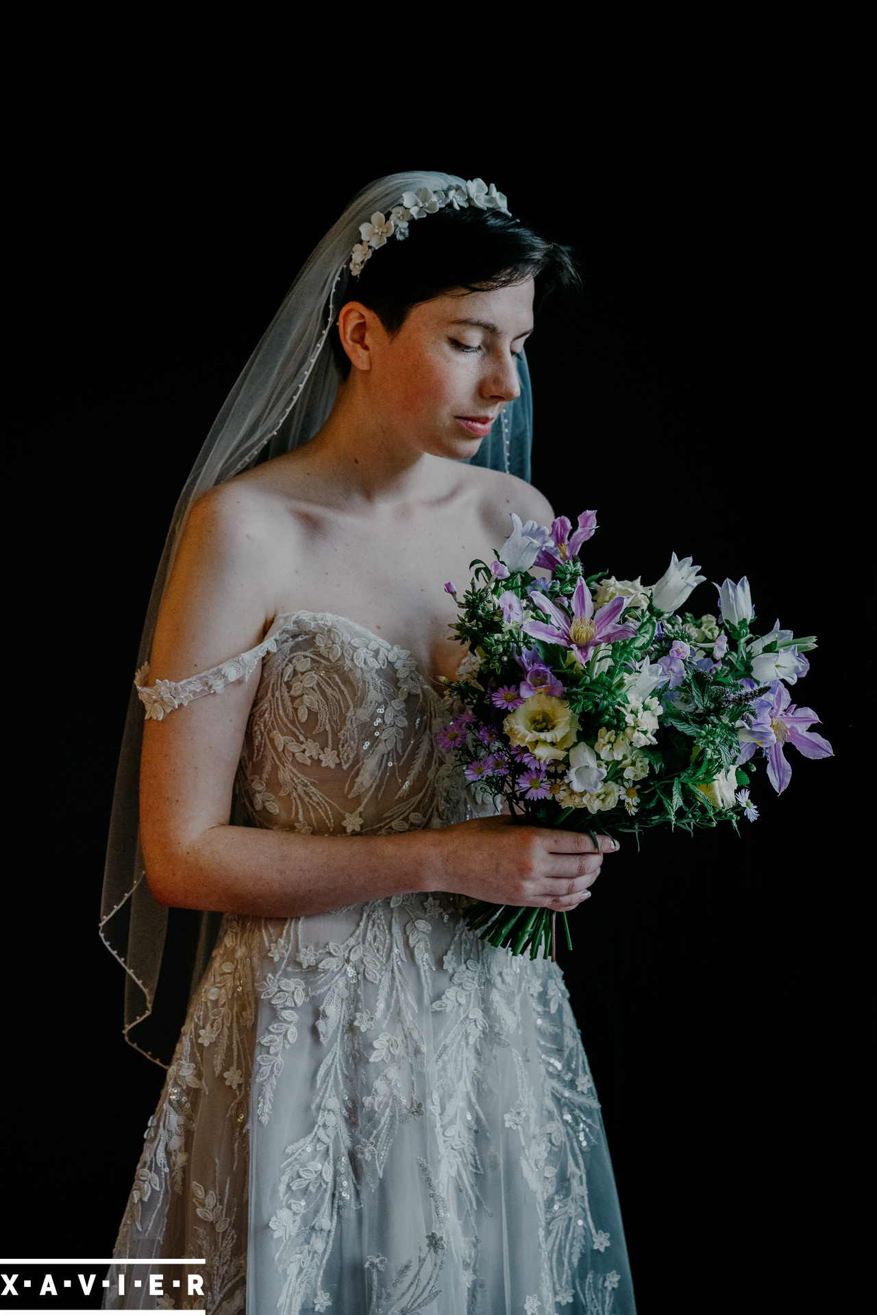 bride holding her flowers