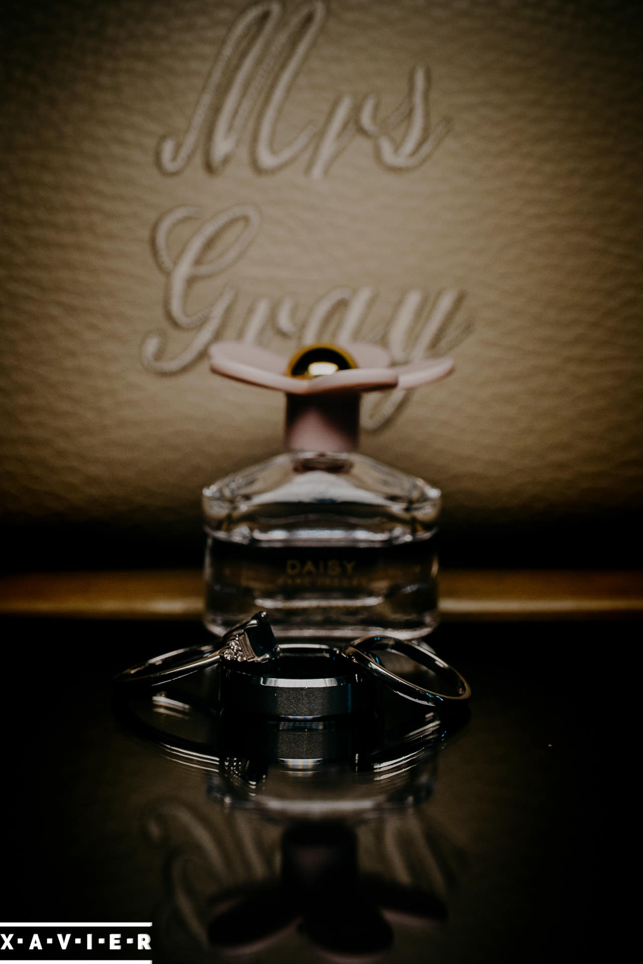 close up photo of brides perfume
